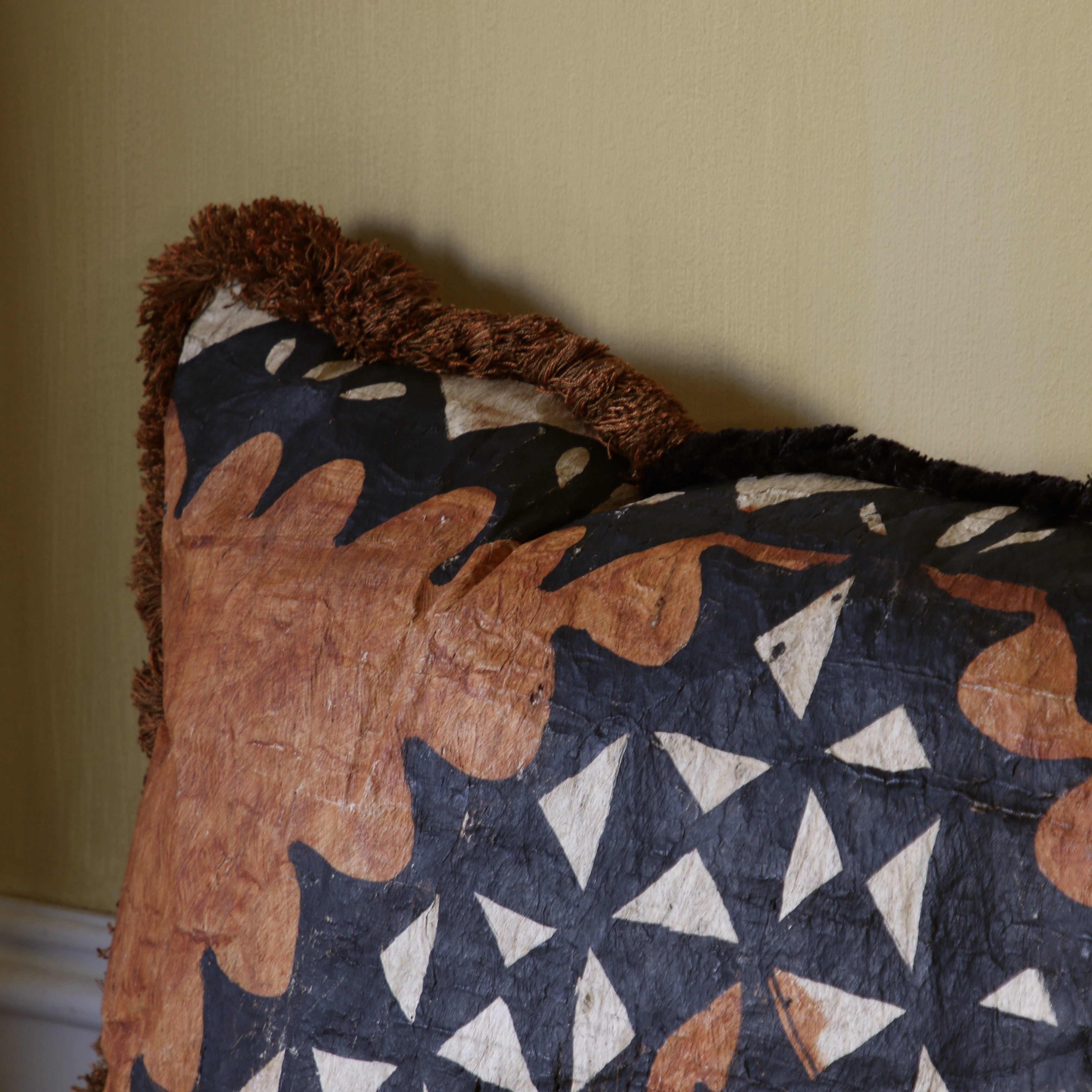 Tapa Cloth Cushion